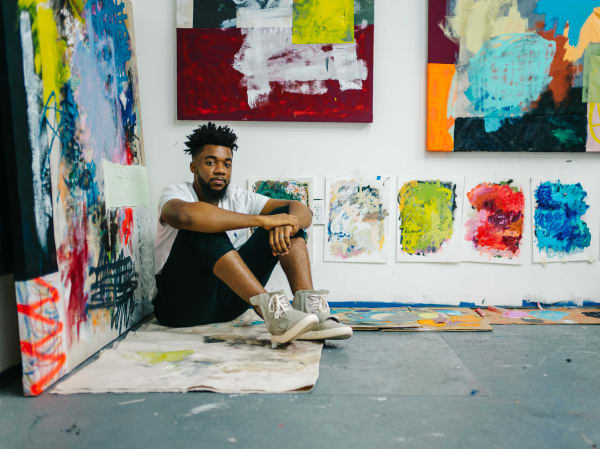 Patrick Alston at his studio