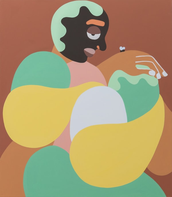 Deborah Segun,The essence of being, 2022, Acrylic on canvas, 160 × 140 cm / 63 × 55 1/8 in
