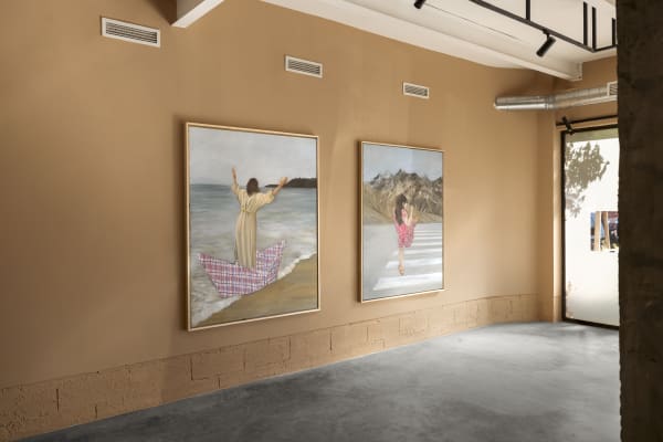 View from Amina Rezki's Solo Show Untitled, Loft Art Gallery Marrakech