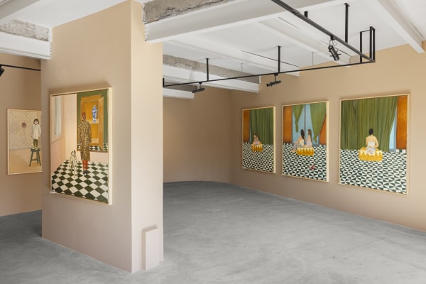 View from Amina Rezki's Solo Show Untitled, Loft Art Gallery Marrakech