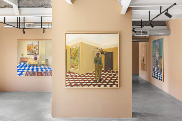 View from Amina Rezki's Solo Show Untitled, Loft Art Gallery Marrakech