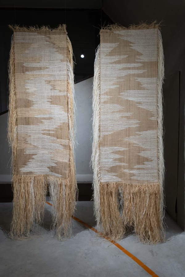 Amina Agueznay installation at Dada Space: Stamps of Tana