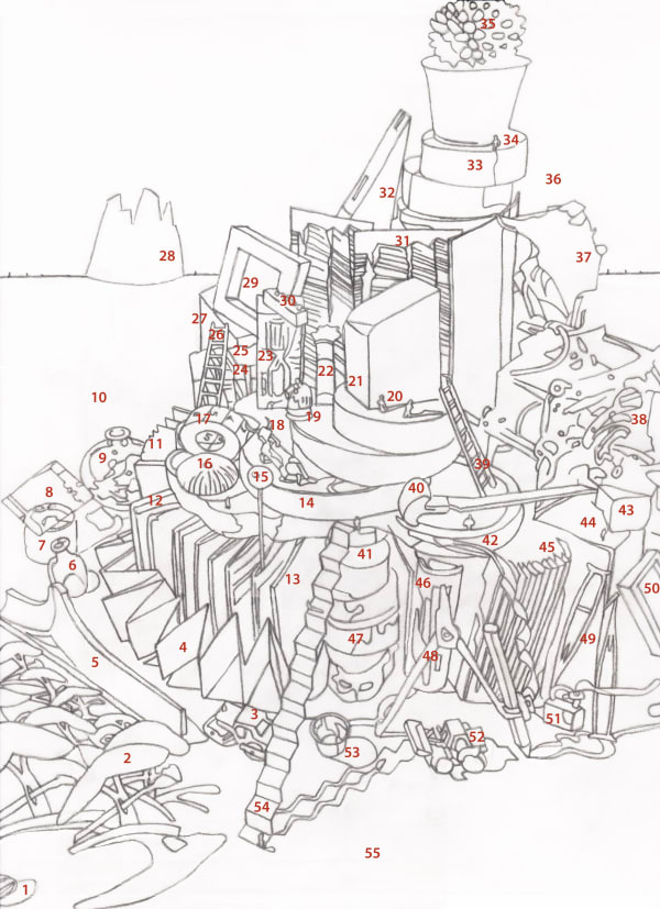 Key to Wood Engravers Tower by Anne Desmet