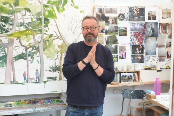 Mark in his studio.