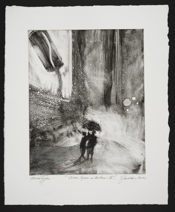Bill Jacklin, Times Square in the Rain III, 2012 Monotype