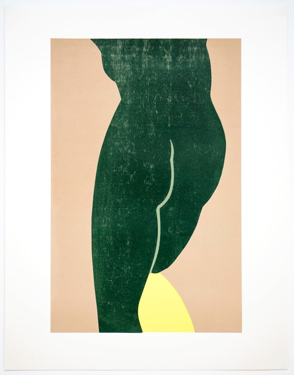 Gary Hume RA, Yellow Slip, 2017 Screenprint with Woodcut