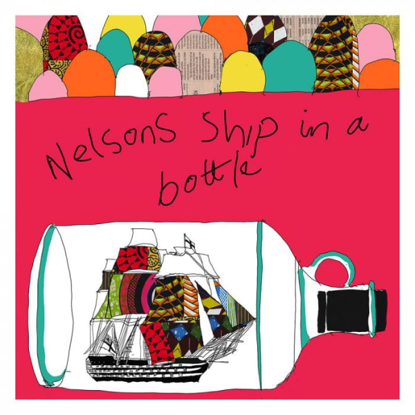 Yinka Shonibare RA, Nelson’s Ship in a Bottle (Red), 2016 Screenprint
