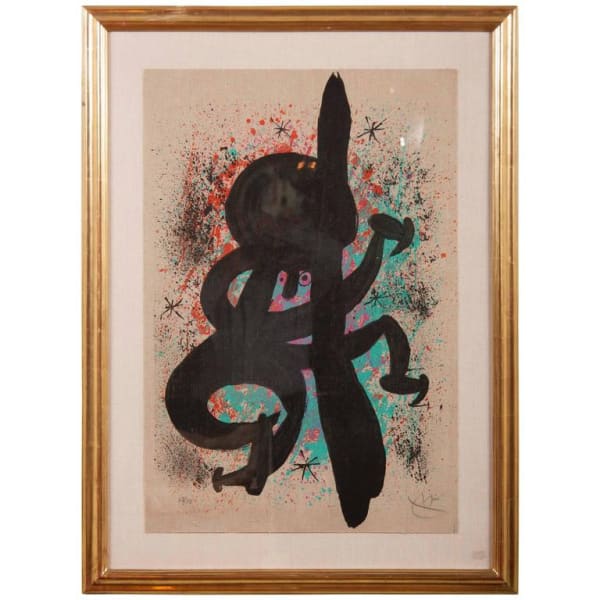 Joan Miro, L'Esquimau Febrile, 1969 Lithograph and Carborundum