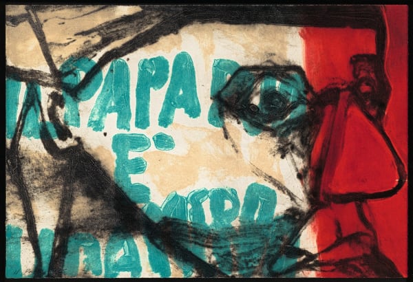 Hughie O'Donoghue RA, Rioba: Il Papa, 2011 Carborundum