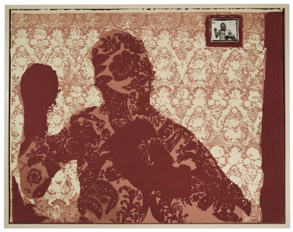 Jake Garfield, The Boxer, 2025, Woodcut and Etching with aquatint on 280gsm tan paper, 56 x 71cm