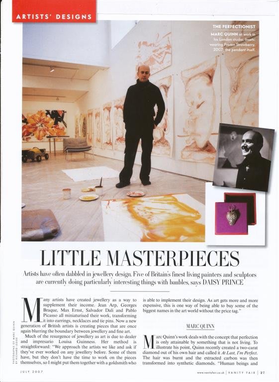 Artists have often dabbled in jewellery design.