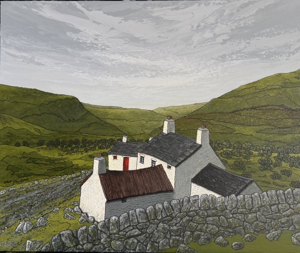 welsh cottages painting