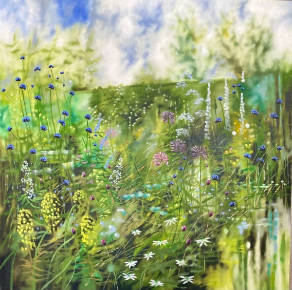 Summer garden border