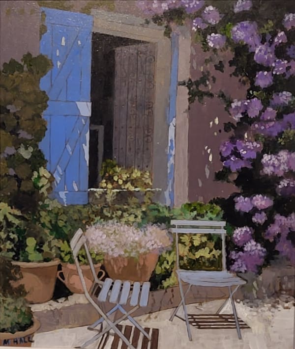 French patio painting