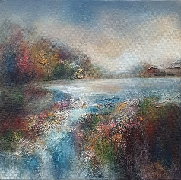 Welsh riverside painting