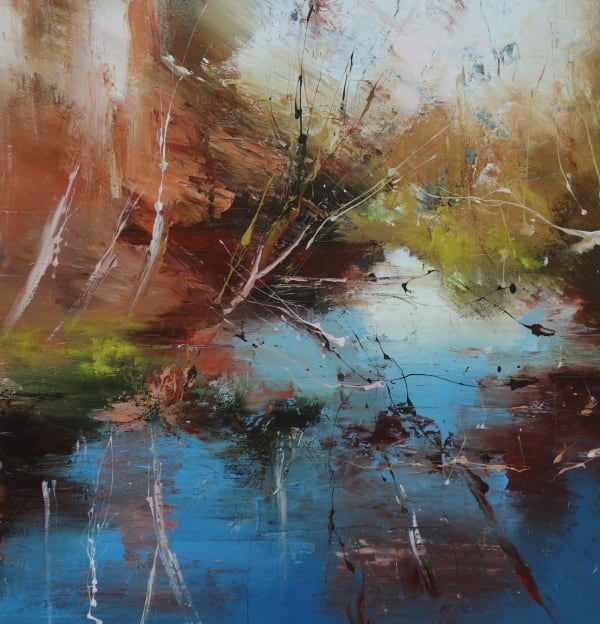 Welsh riverside painting