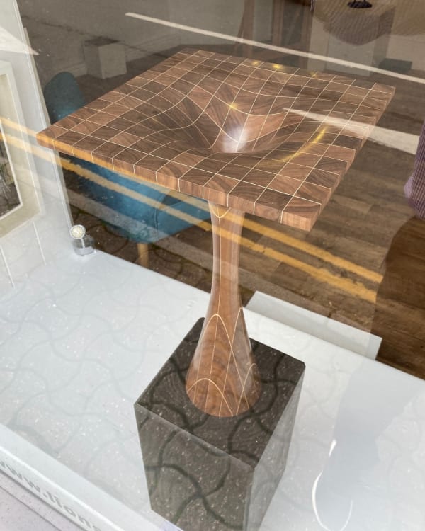 abstract black hole sculpture