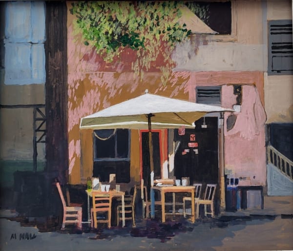 French cafe paintings