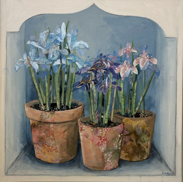 Iris pots painting
