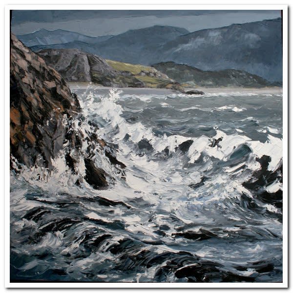 welsh seascape oil painting