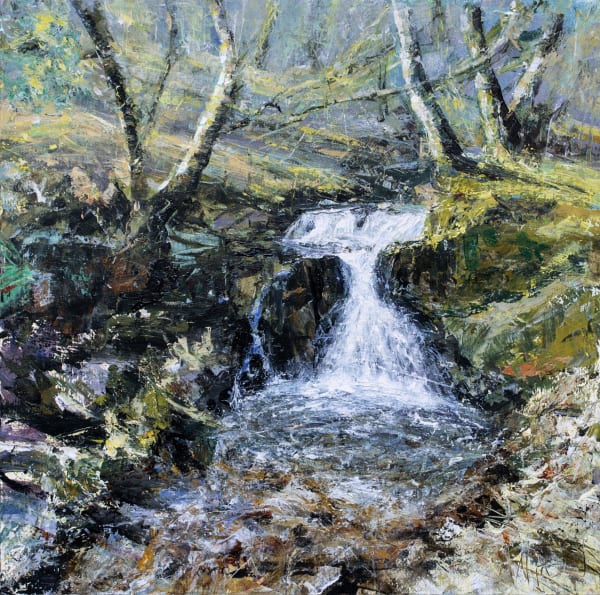 Waterfall painting