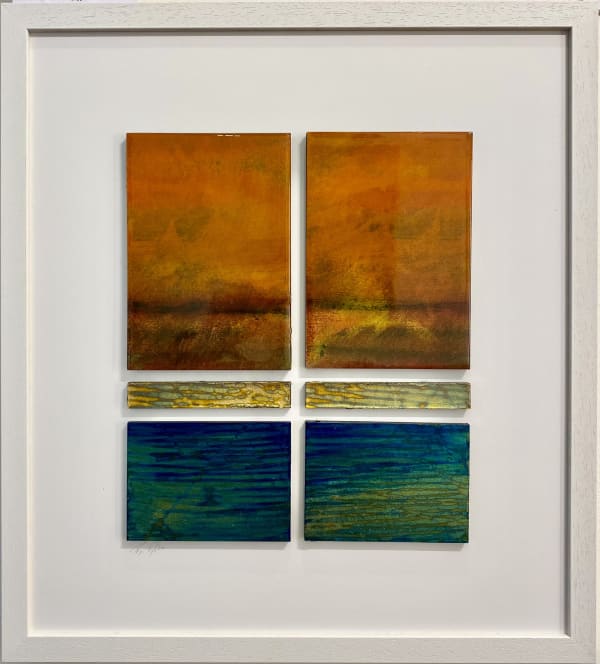 Orange abstract painting