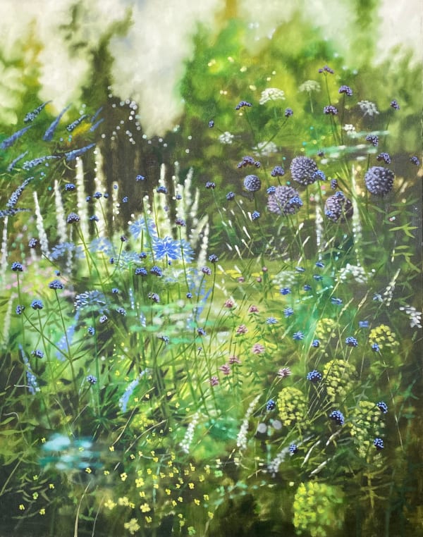 Garden flower painting