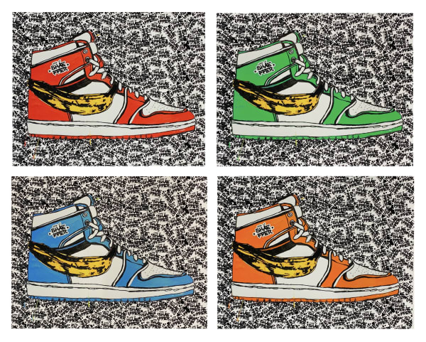 Michael Shaeffer, Bananas Can’t Sue (print set), 2021