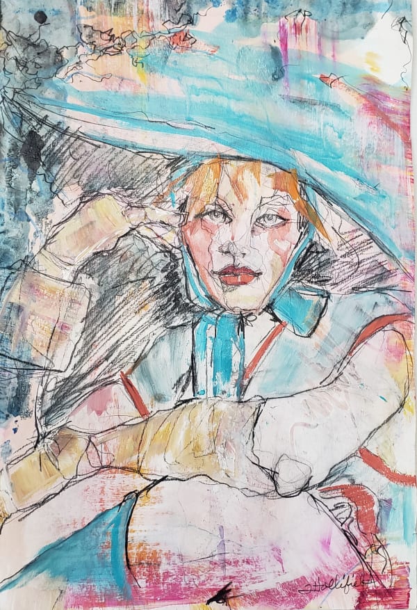 Tanya Hollifield, Lady in Blue Hat, 2024