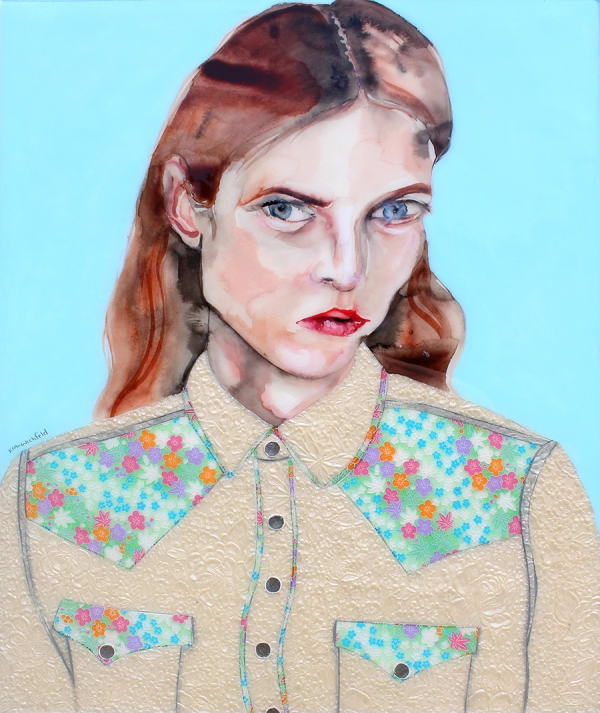 Lisa Krannichfeld, Portrait (Western Shirt), 2022