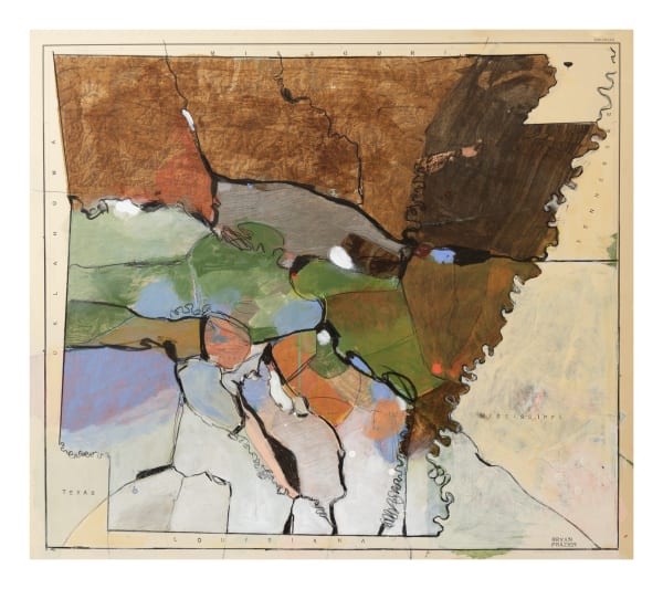 Bryan Frazier, Arkansas Map: Madison (Print), 2024