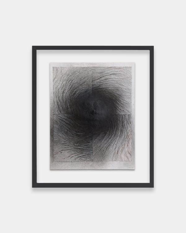 linn meyers Untitled, 2019 ink and spray paint on graph paper 11 x 8 in 27.94 x 20.32 cm LM.24.20