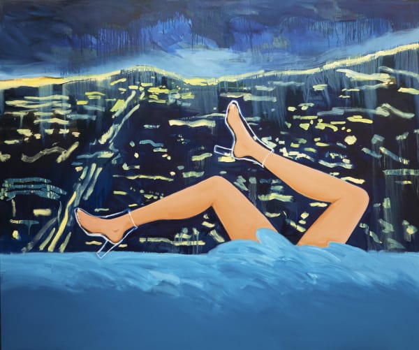 Becky Kolsrud, Legs in Franklin Hills, 2020