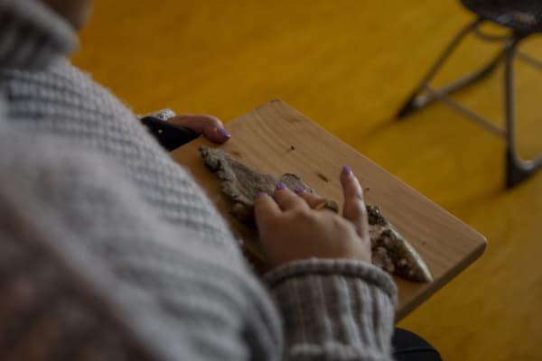 Touching the bark of Kauri. The Whale, it is said, even gave its skin to his little brother the Kauri as a final act of friendship before leaving the land to live in the sea.