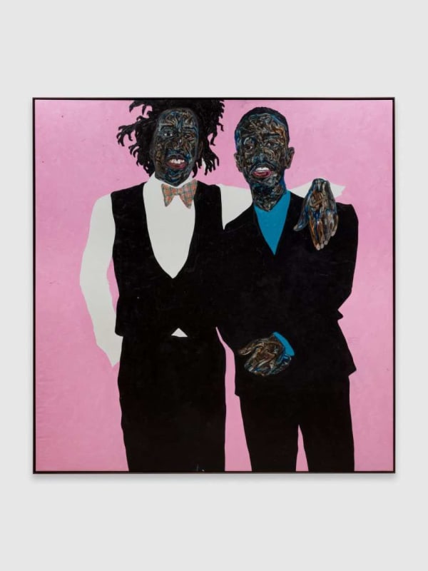 Amoako Boafo, The Pink Background, 2020.