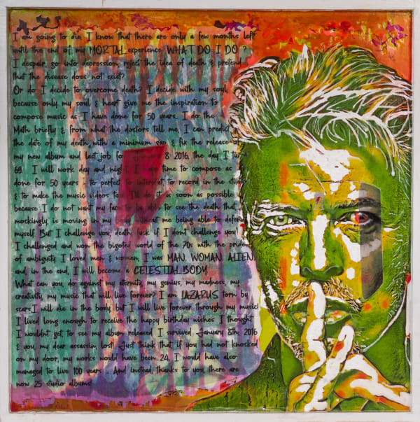Alfie Borg, LIBERATION THROUGH ART – A TRIBUTE TO David Bowie’s DEFIANCE OF DEATH, 2023