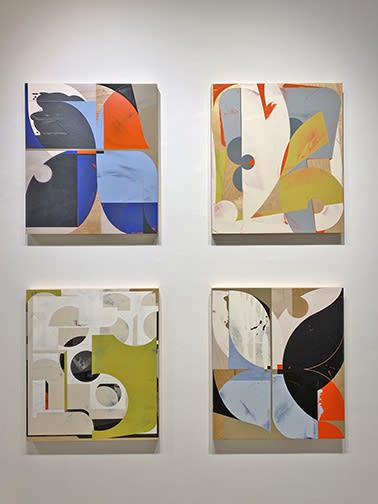 Installation shots from group exhibition "Eccentric Color"