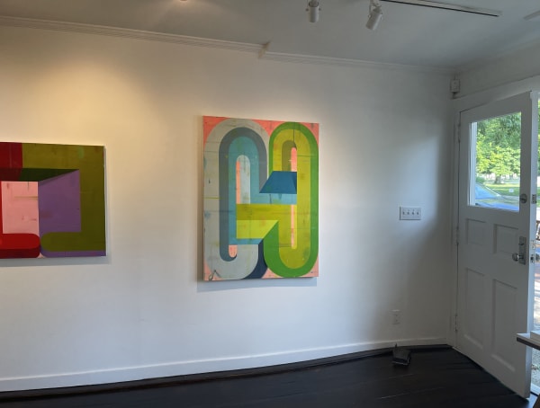 Installation views of Dancy Zlotsky paintings