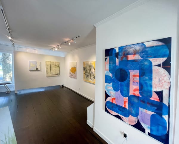 Installation views of Dancy Zlotsky paintings