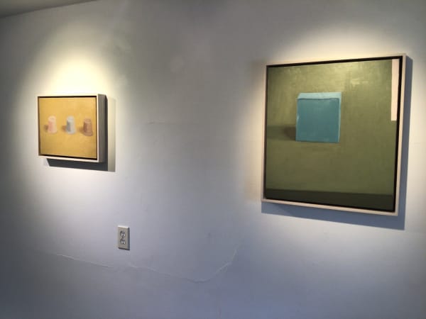 Installation views of paintings by Victor Pesce