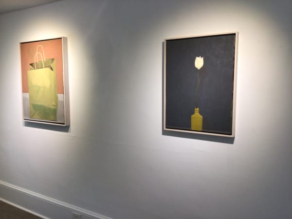 Installation views of paintings by Victor Pesce