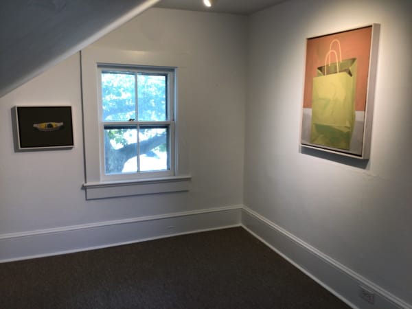 Installation views of paintings by Victor Pesce