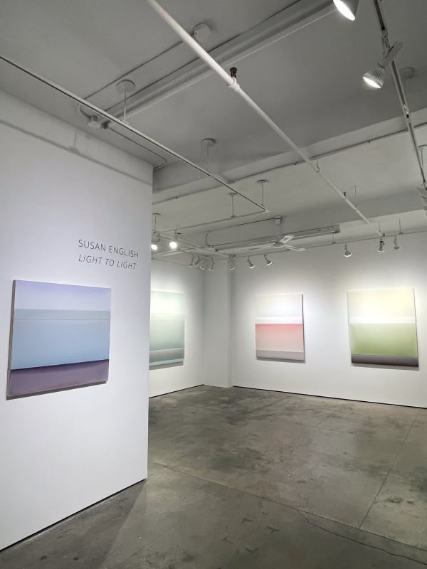 Picture of exhibition by Susan English titled "Light to Light",  October 27 to December 3rd, 2022