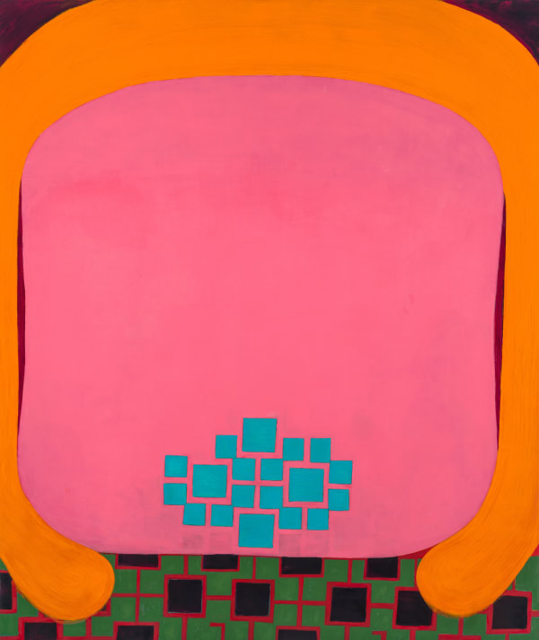 abstract 54 by 43 oil on canvas by Fran Shalom