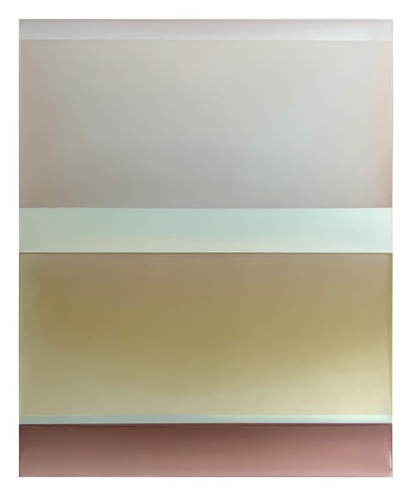 Installation view of abstract painting