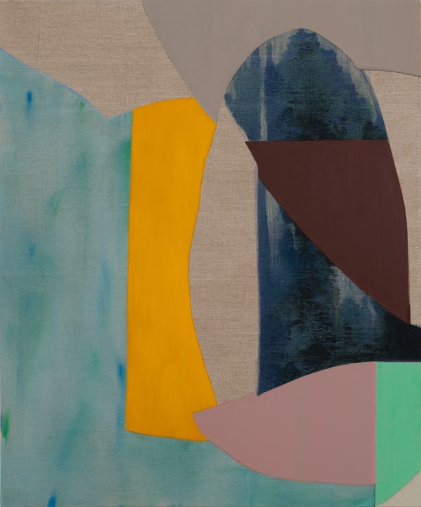 36 x 30 inch acrylic on linen by Erin O'Brien, titled "The Page" 2022 