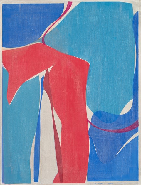 40 by 30 inch oil on linen by Joanne Freeman, titled "FLASH_40", 2022 