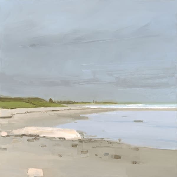 BEACH ON CLOUDY DAY, 2015 oil on canvas 36 x 36 in