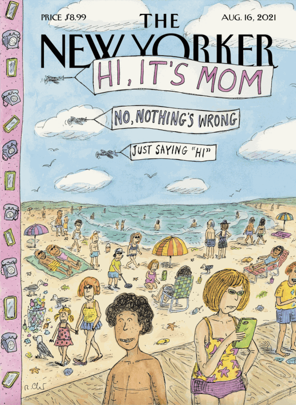 Roz Chast's The New Yorker Cover, Aug. 2021.