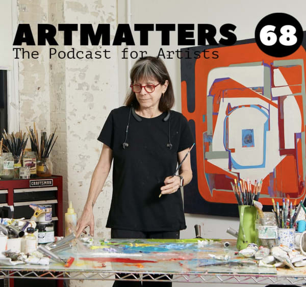 Artist Fran Shalom in her studio.